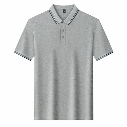 Herren Poloshirt Sportlich Modern Piqué-Stoff