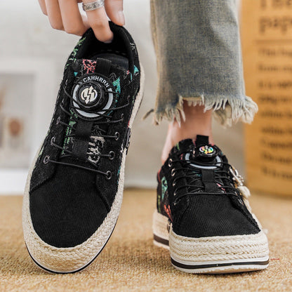 Damen Sneaker Canvas Schuhe Mode Bequem Einzigartig