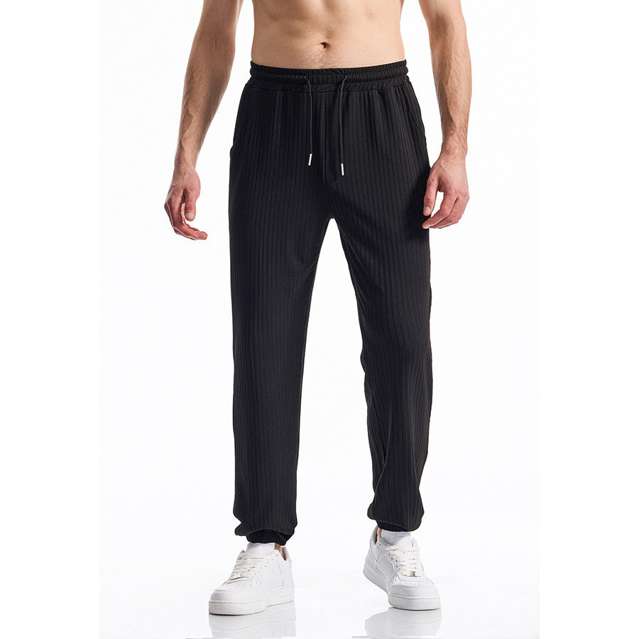 Herren Sport-Hose Bequem Elastisch Streifen-Design