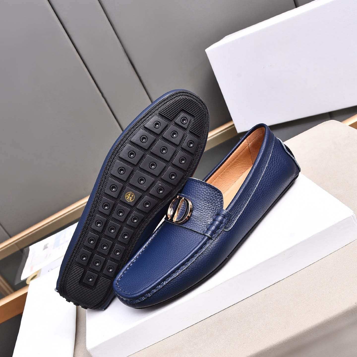 Damen Mokassins Leder Elegante Schuhe Frauen - BerlinGlamour