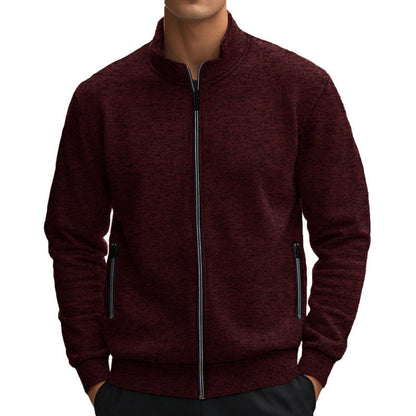 Herren Fleecejacke Sportlich Reißverschlusstaschen Warm