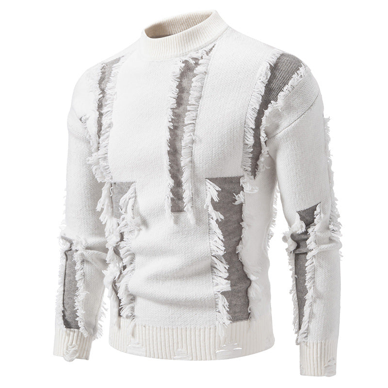 Herren Strickpullover Modern Trendig Mit Fransen