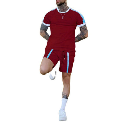 Herren Freizeit Set Sportlich Modern mit Trend Akzenten