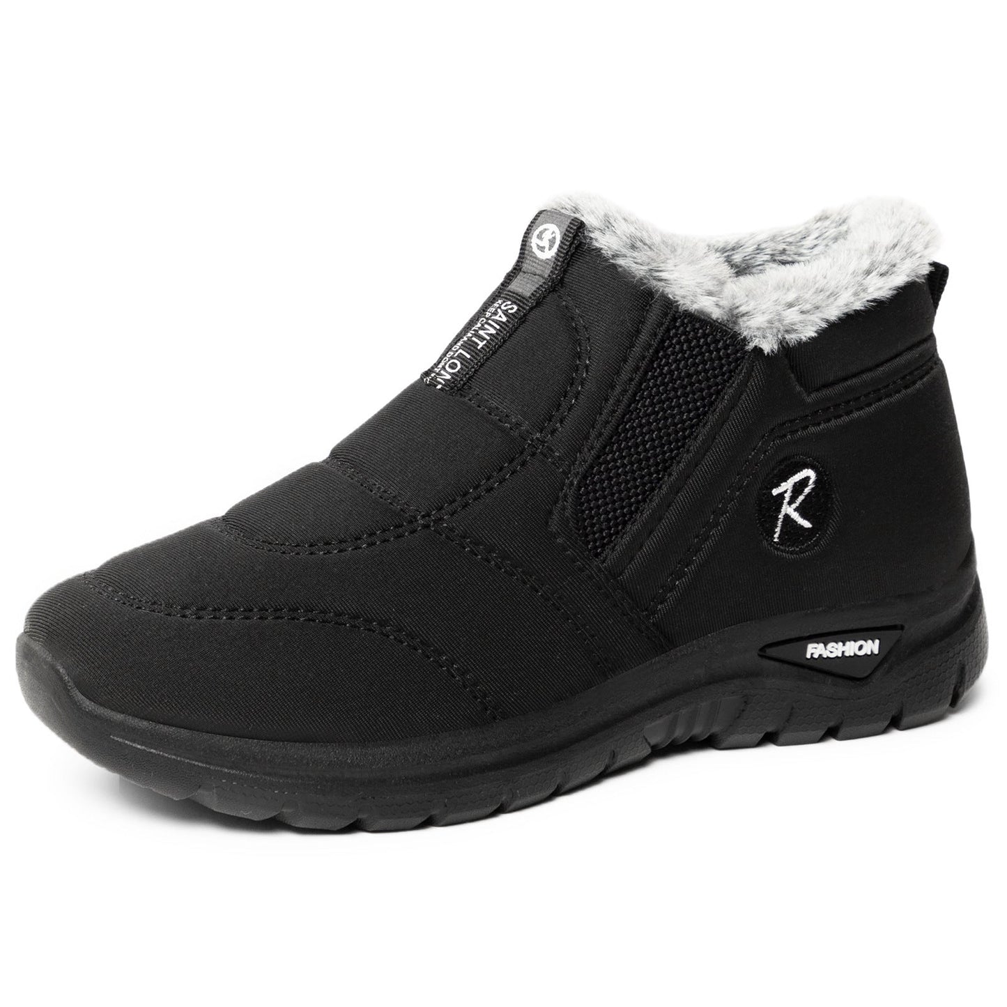 Damen Sneaker Warmfutter Elastisch Bequem Winter