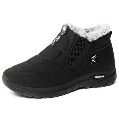 Damen Sneaker Warmfutter Elastisch Bequem Winter