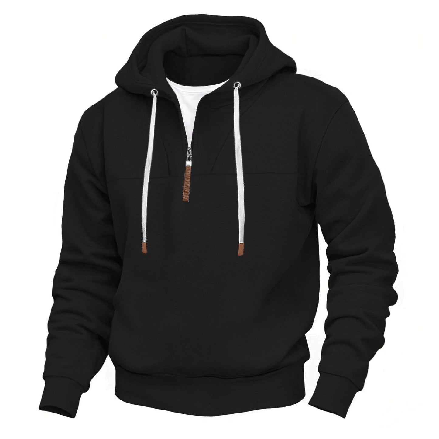 Herren Sportpullover Kapuze Reißverschluss Modern