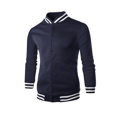 Herren Collegejacke Sportlich Moderner Kragen