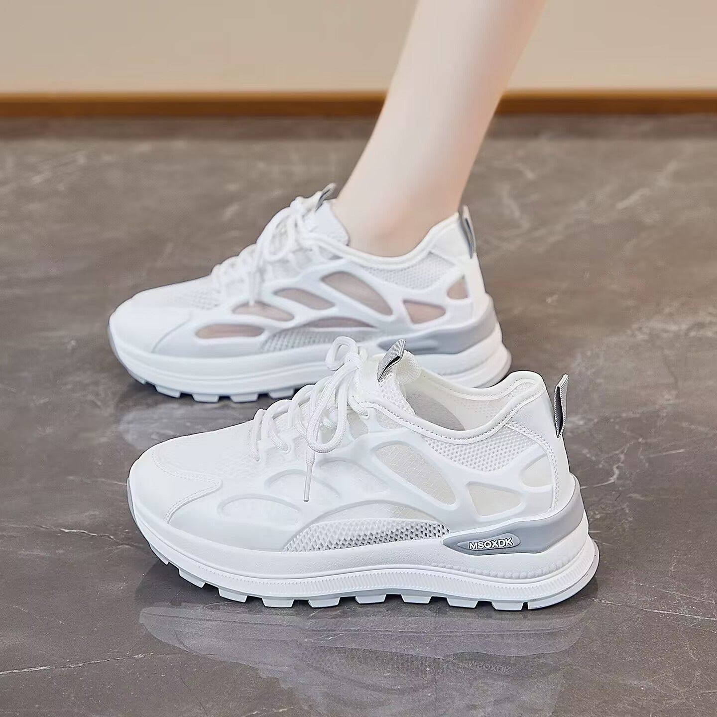 Damen Laufschuhe Atmungsaktiv Fitness Sneaker Mit Weichem Obermaterial - BerlinGlamour
