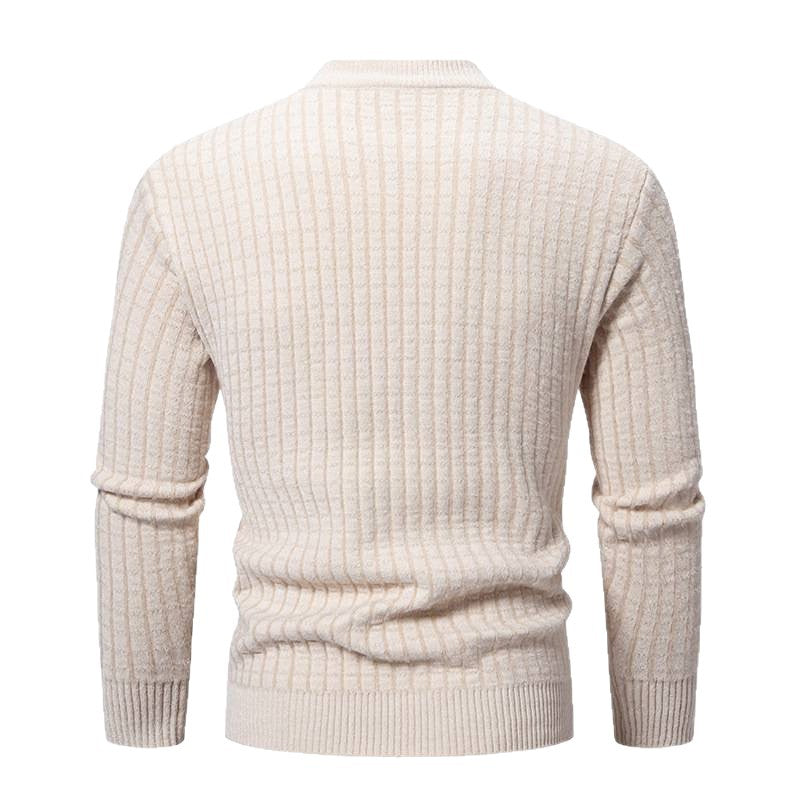 Herren Pullover Feinstrick Strukturiert Modern