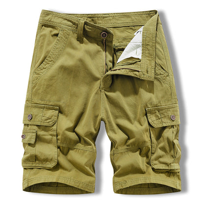 Herren Cargo Shorts Bequem Funktionale Taschen Freizeit