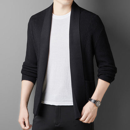 Herren Strickjacke Modern Praktisch mit Taschen