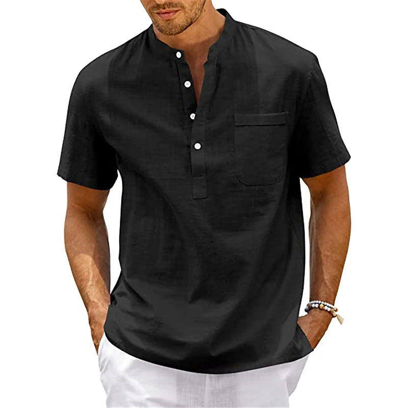 Herren Kurzarm Hemd Modern Casual Style