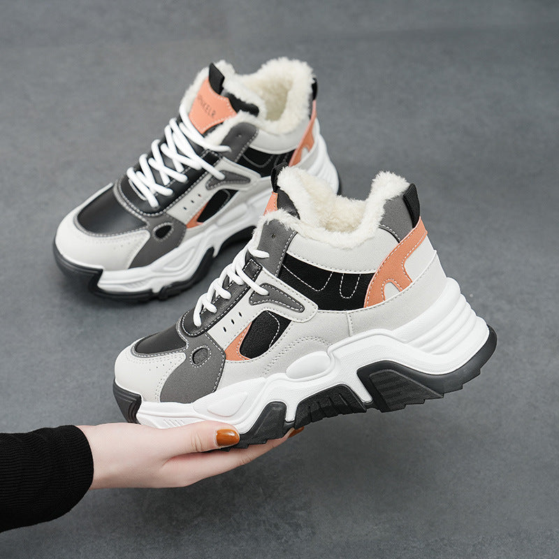 Damen Sneaker High-Top Weich Komfortabel Rutschfest - BerlinGlamour