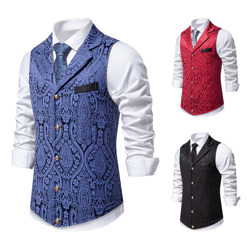 Herren Weste Elegante Mit Muster Berlin Stil