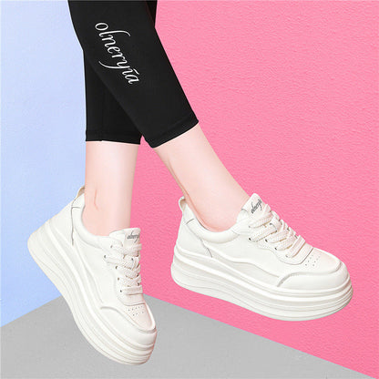 Damen Plateau Sneaker Hoch Modisch Ergonomisch