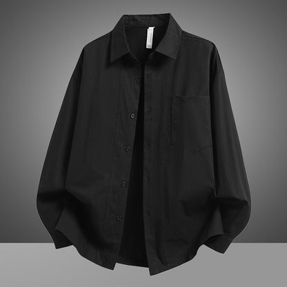 Herren Overshirt Lässig Leicht Baumwolle Mit Taschen