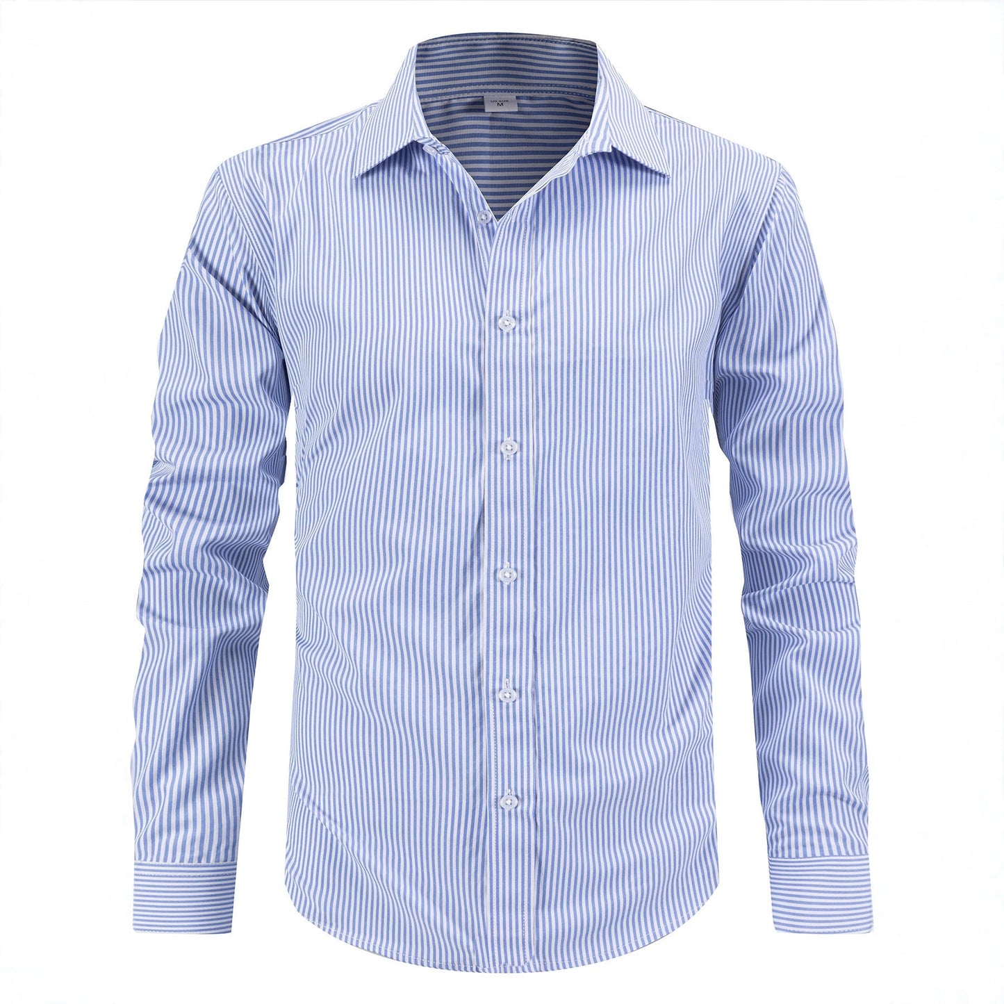 Herren Hemd Langarm Elegantes Streifenmuster Klassisch