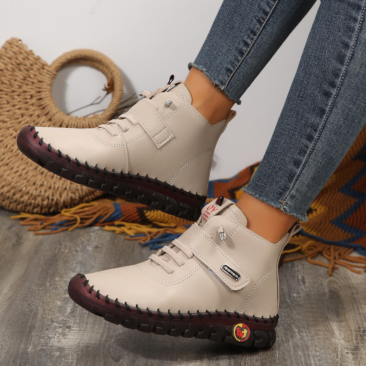 Damen Ankle Boots Modisch Komfortabel Rutschfest - BerlinGlamour