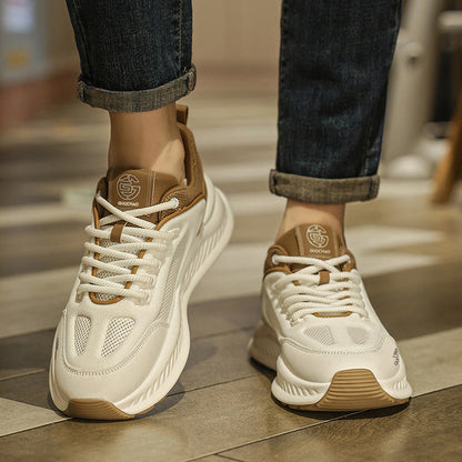 Damen Sneaker Atmungsaktiv Bequem Sportlich Weiß