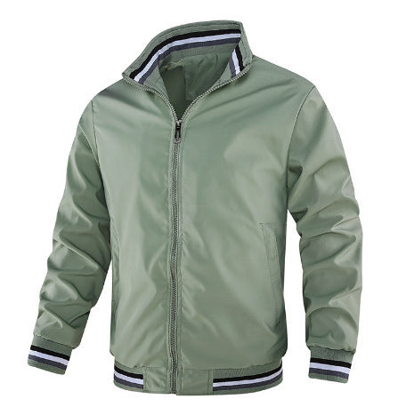 Herren Bomberjacke Sportlich Streifen Modern