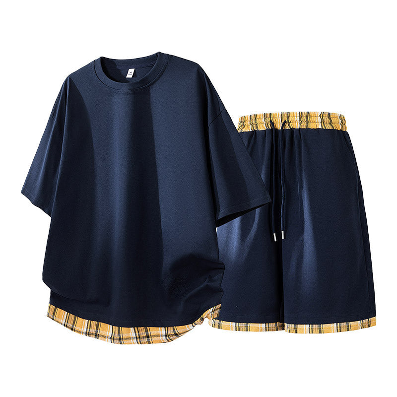 Herren Freizeit Set Casual T-Shirt und Shorts