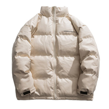 Herren Steppjacke Elegant Modern Leder Optik