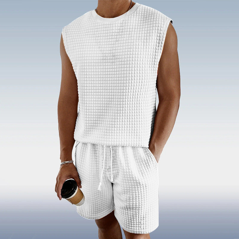 Herren Sport-Set Elastisch Modern mit Strukturdesign - BerlinGlamour