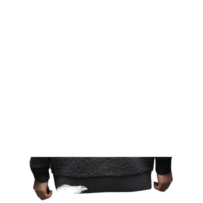Herren Pullover Struktur Oberfläche Knopfverschluss Modern