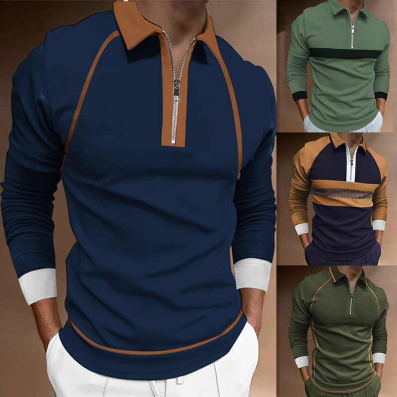 Herren Poloshirt Langarm Modern Sportlich - BerlinGlamour