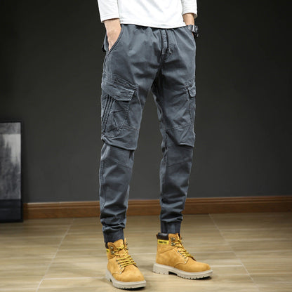 Herren Cargohose Urban Style Modern Schwarz