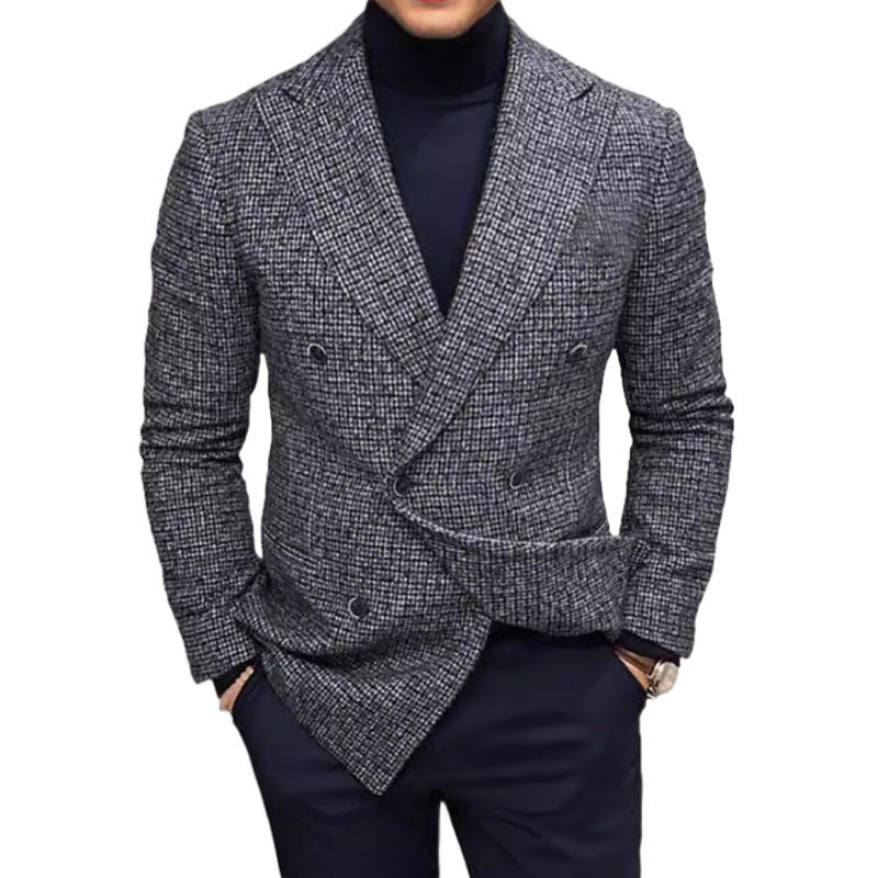 Herren Blazer Doppelreihig Elegant Modern