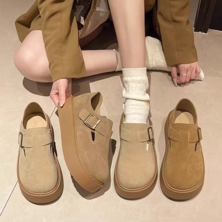 Damen Clogs Komfortabel Schnallenverschluss Modern