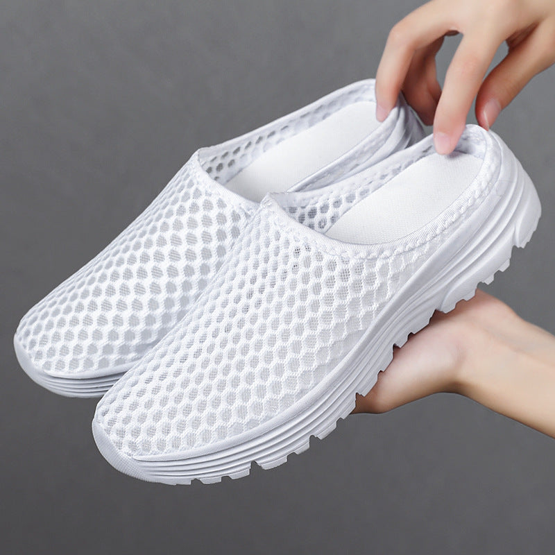 Damen Clogs Bequem Atmungsaktiv Netz Design Sommer