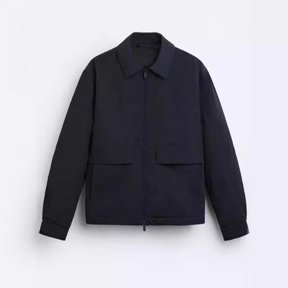 Herren Jacke Lässig Modern mit Taschen