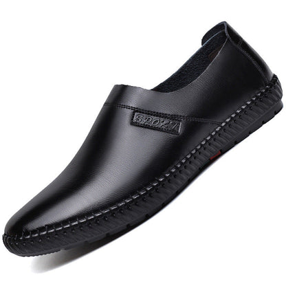 Damen Slip-On Schuhe Bequem Leder Freizeit