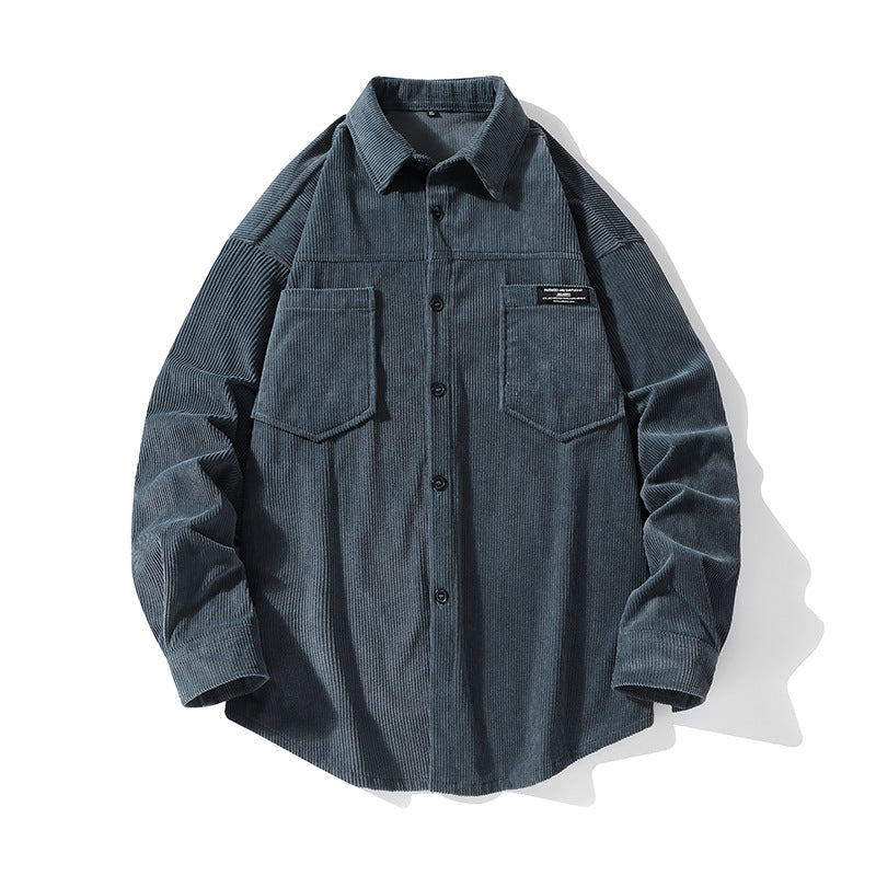 Herren Cordjacke mit Brusttaschen Casual Style