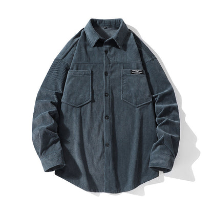 Herren Cordjacke mit Brusttaschen Casual Style