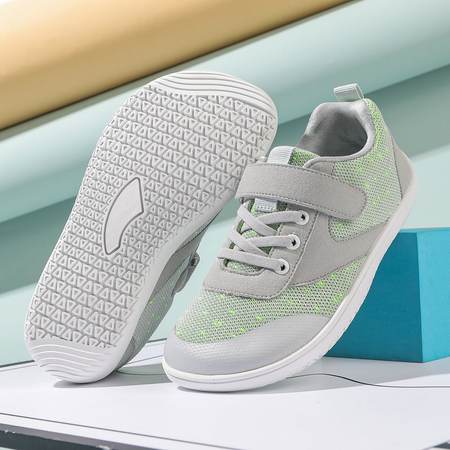Damen Sport Schuhe Freizeit rutschfest Klettverschluss Bequem