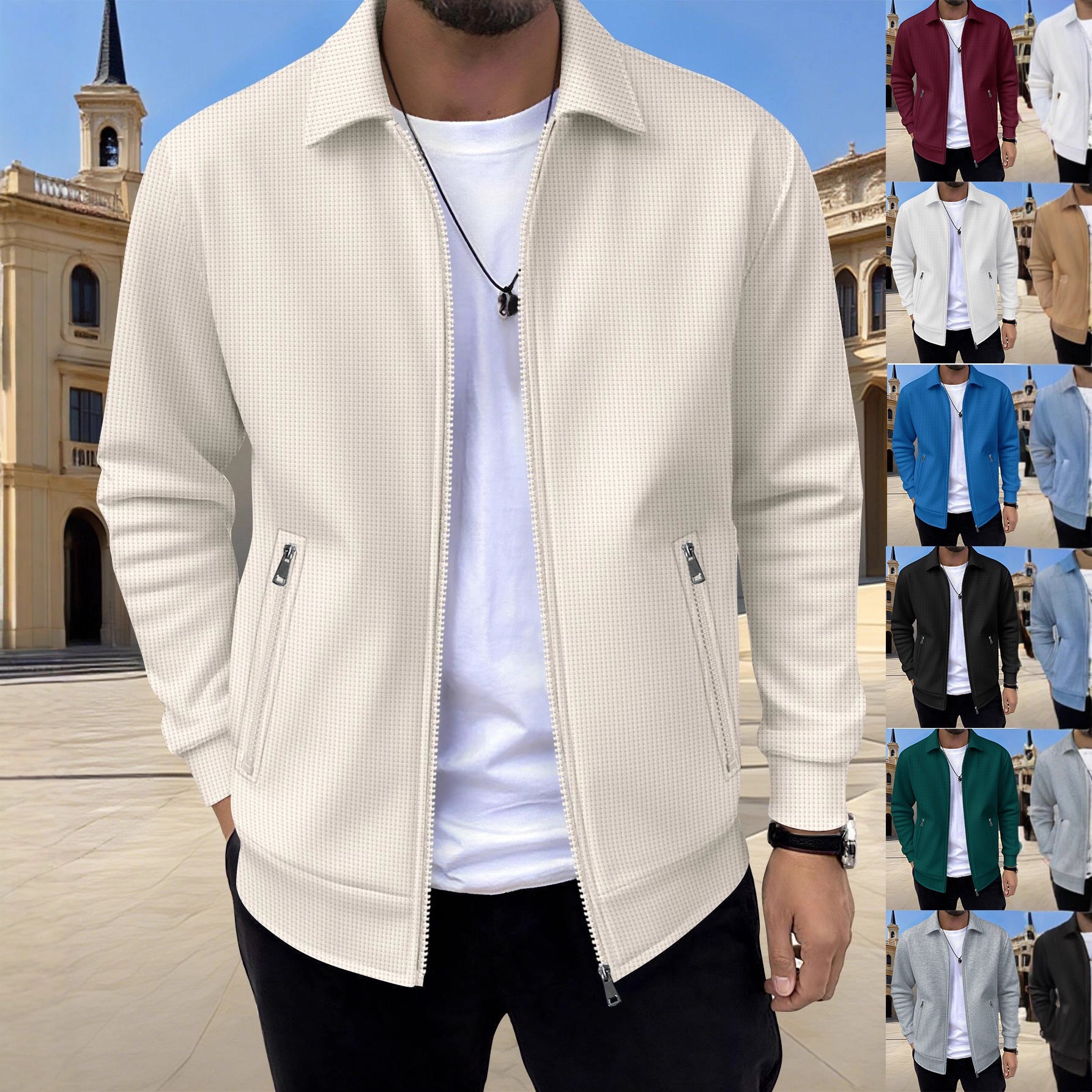 Herren Sportliche Steppjacke mit seitlichen Reißverschlusstaschen BerlinGlamour. - BerlinGlamour