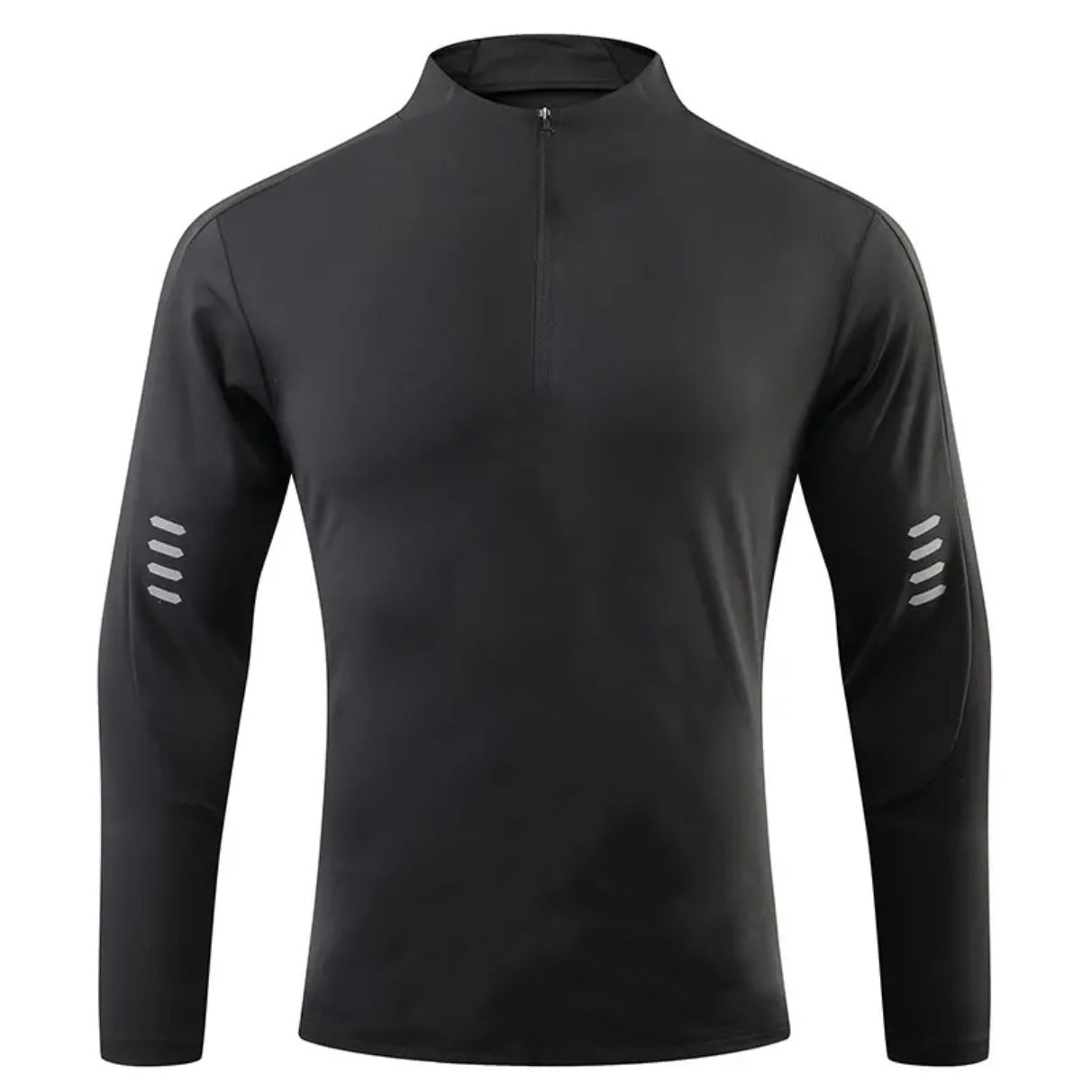 Herren Langarmshirt Funktionsshirt Mit Reißverschluss Hochwertig