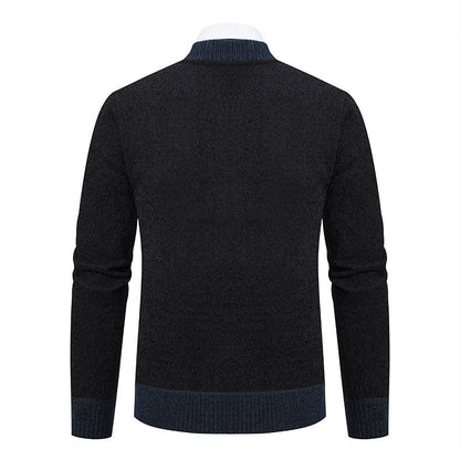 Herren Strickjacke Sportlich Reißverschluss Modern