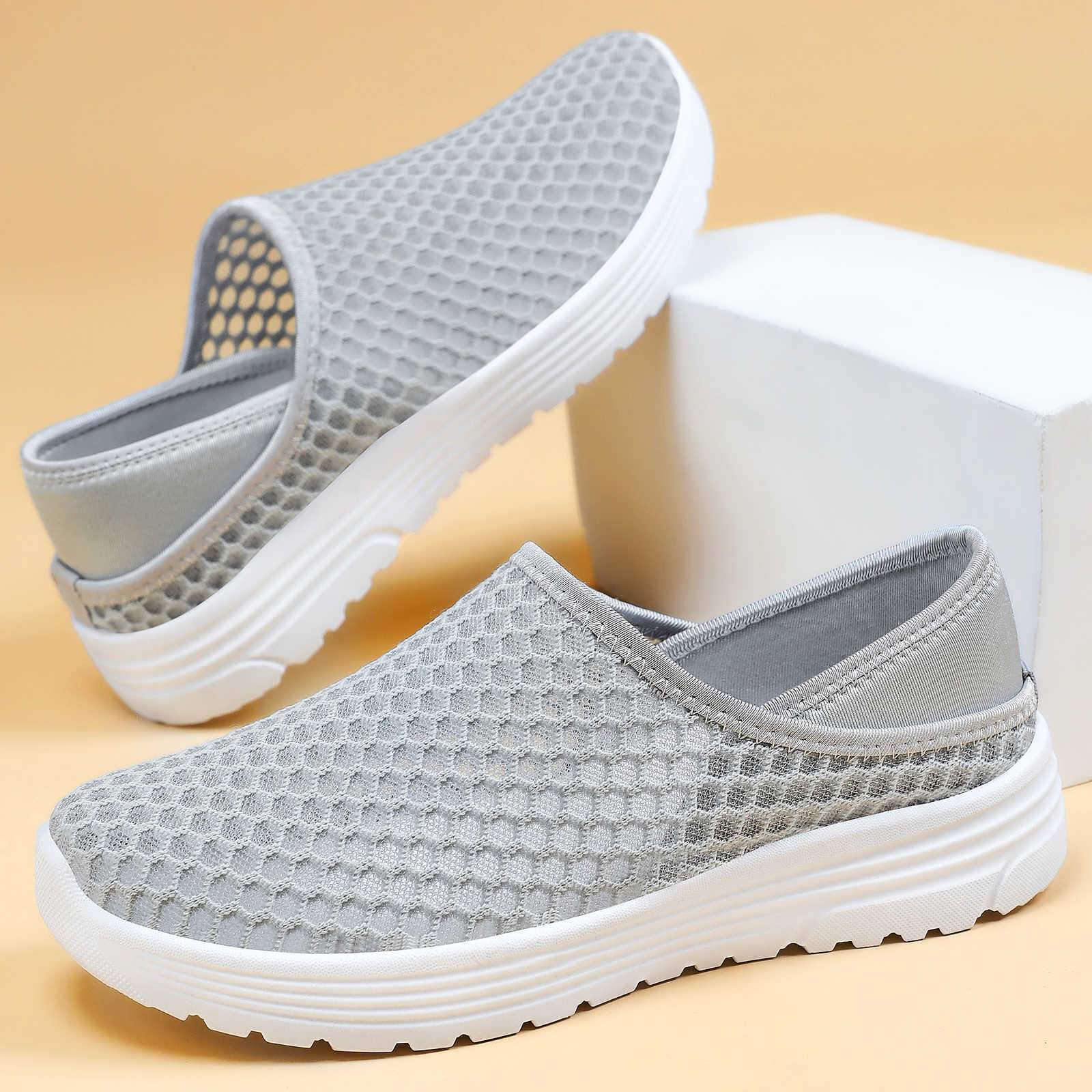 Damen Schlupfschuhe Bequem Atmungsaktiv Heidi Stil - BerlinGlamour