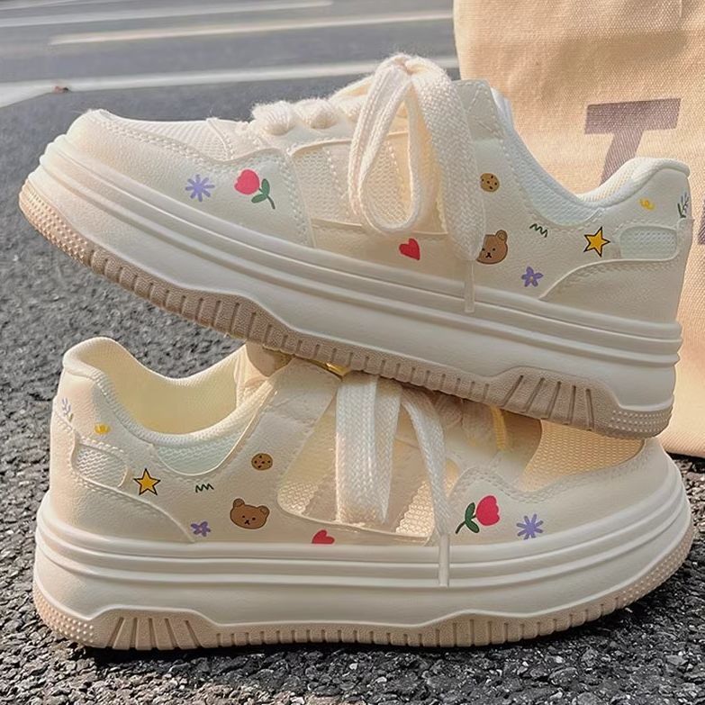Damen Sneaker Weich Bequem Mit Applikationen