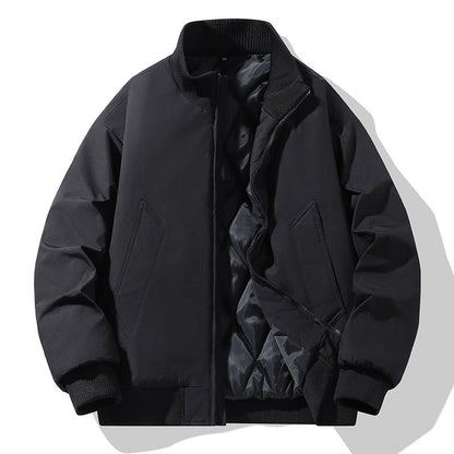 Herren Steppjacke Modern Hoher Kragen Winter