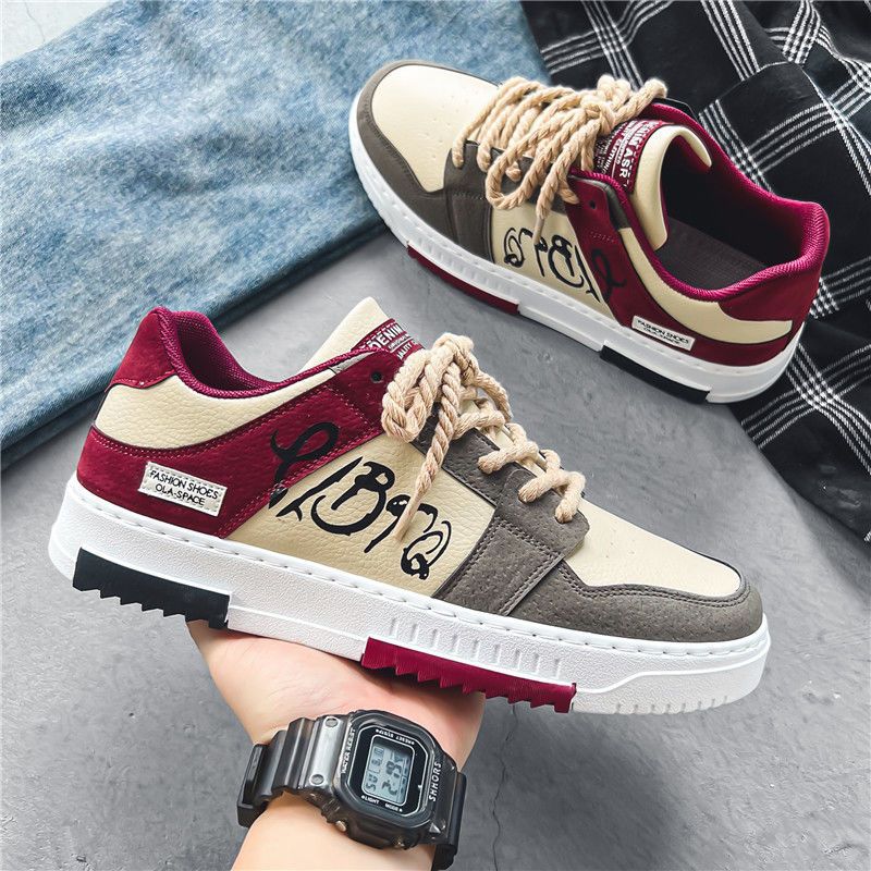 Damen Sneaker Freizeitschuhe Trendig Kontrast Obermaterial