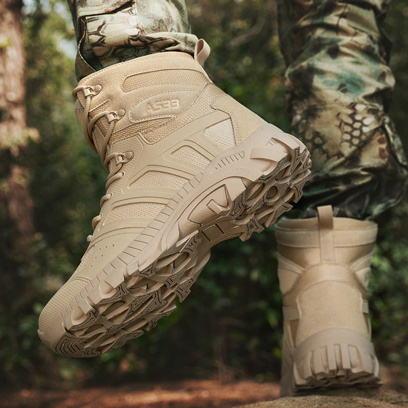 Herren Tactical Boots Strapazierfähig Rutschfest Schnürsenkel