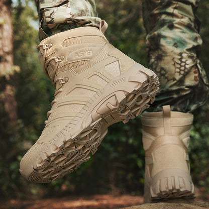Herren Tactical Boots Strapazierfähig Rutschfest Schnürsenkel