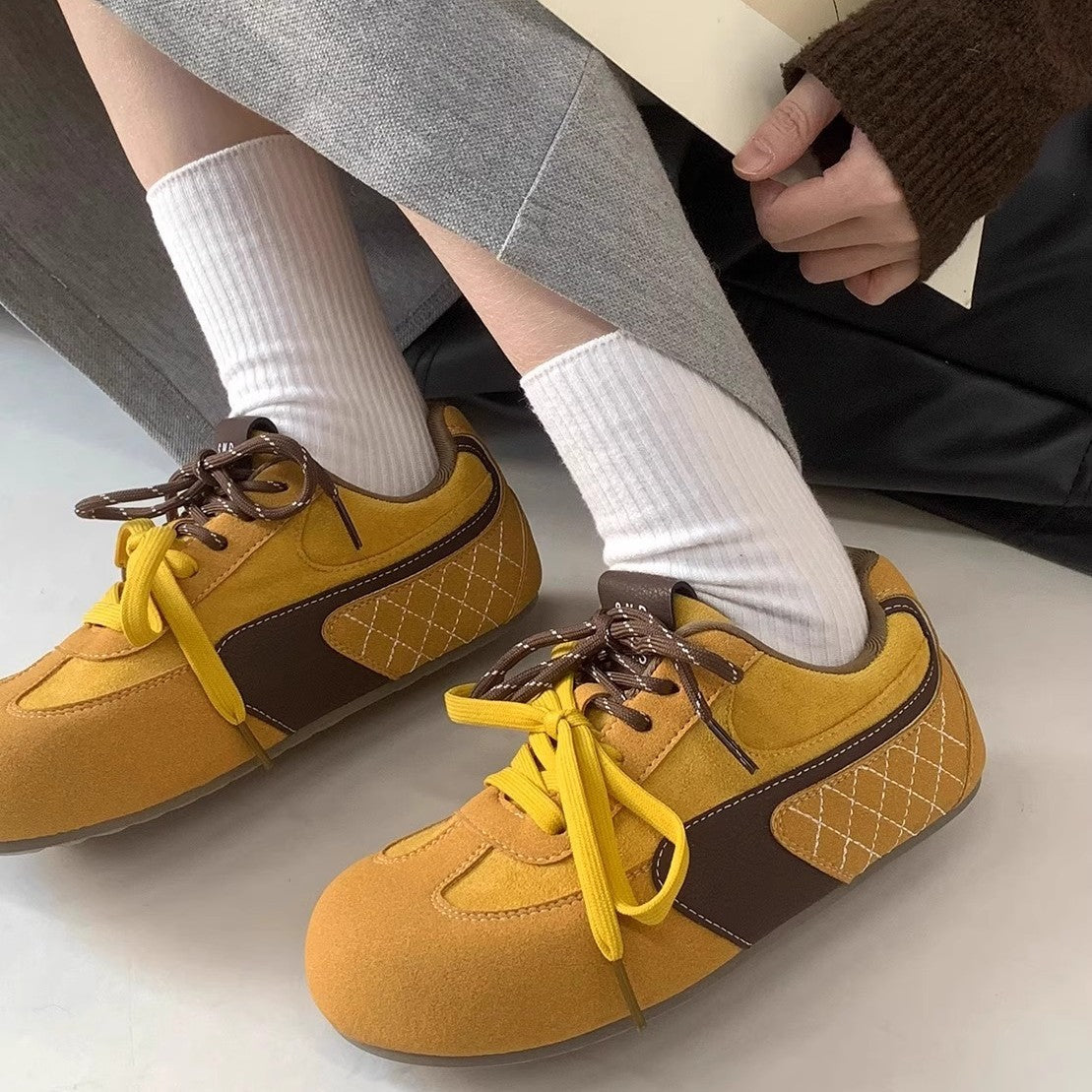 Damen Freizeitschuhe Bequem Rutschfest Schnürsenkel