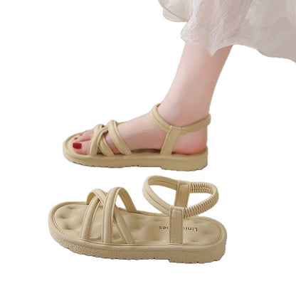 Bequeme Damen Sandalen Elastisch Komfortabel Sommer