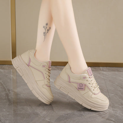 Damen Sneaker Plattform Schuhe Hoch mit Polsterung
